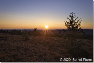 Sonnenaufgang auf dem Schilffkopf