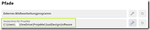 Einstellungen - Pfade